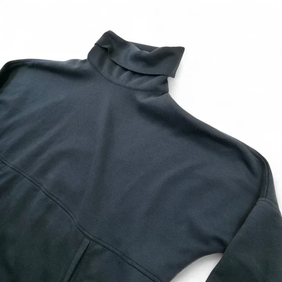 The North Face Women's Navy Blue Fleece Pullover Tunic Top Size S Cozy Funnel - Picture 2 of 8